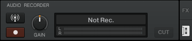 Traktor's audio recorder options.